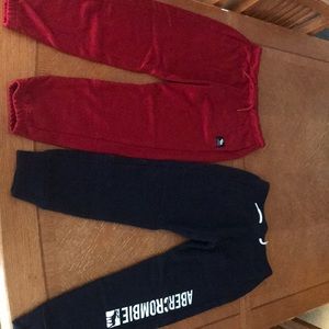 2 pair of Abercrombie boys sweatpants